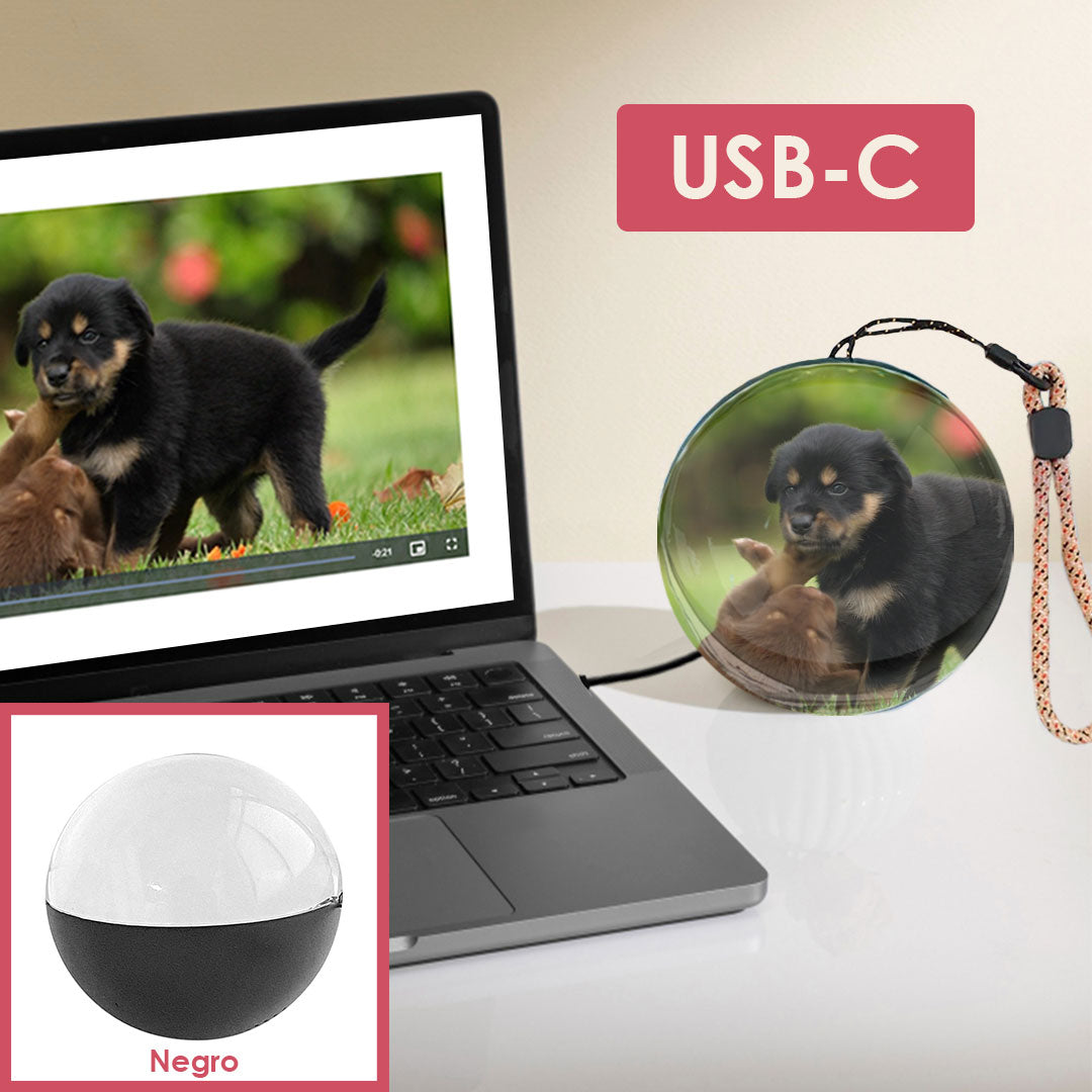 Orbe de cristal personalizable