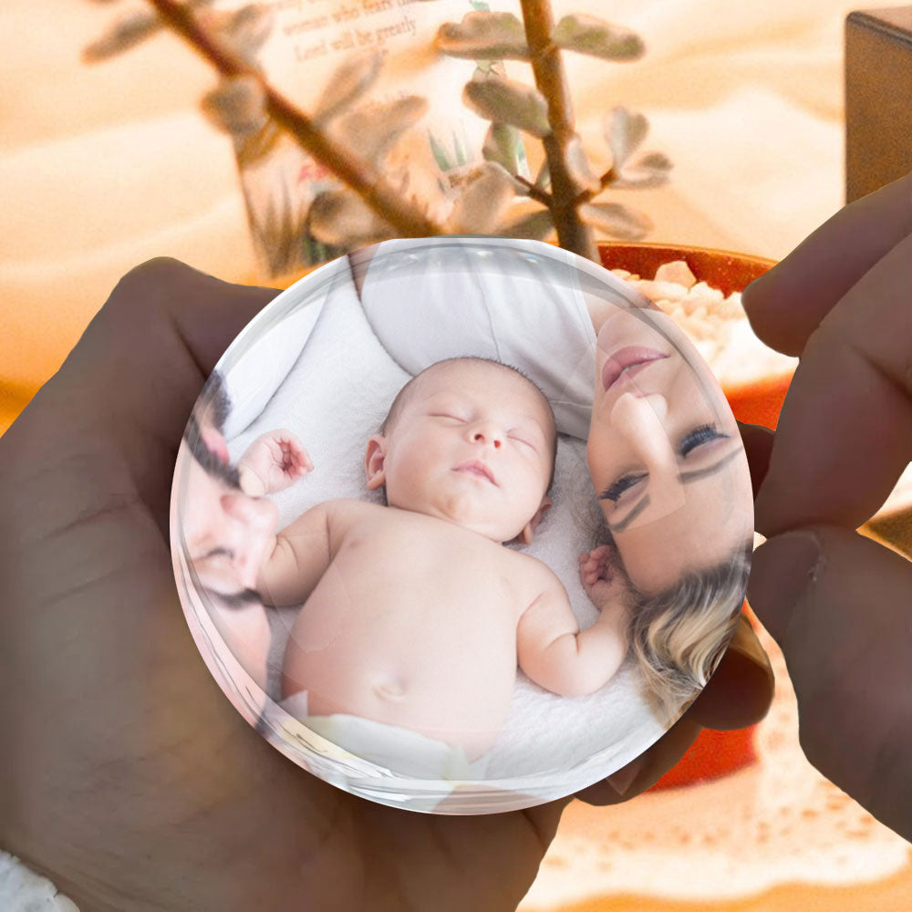 Orbe de cristal personalizable