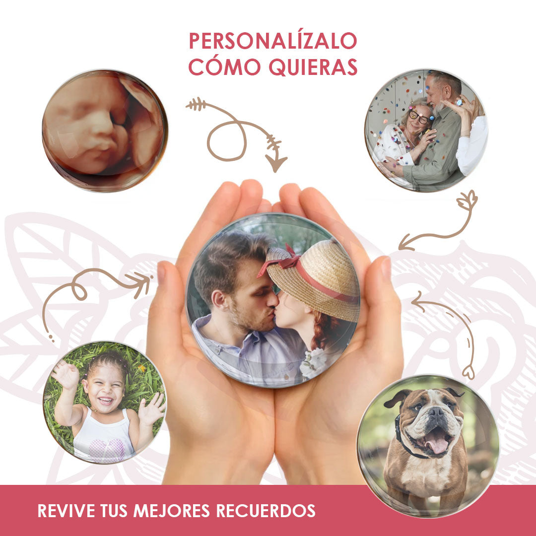 Orbe de cristal personalizable