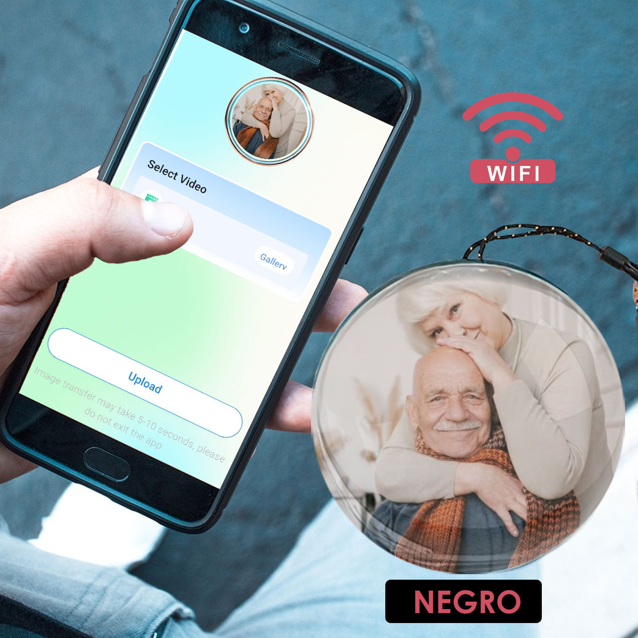 Orbe de cristal personalizable